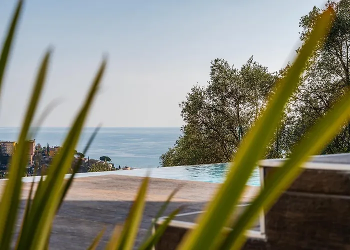 Apartament - Attico Vista Mare Con Terrazza E Piscina Rapallo